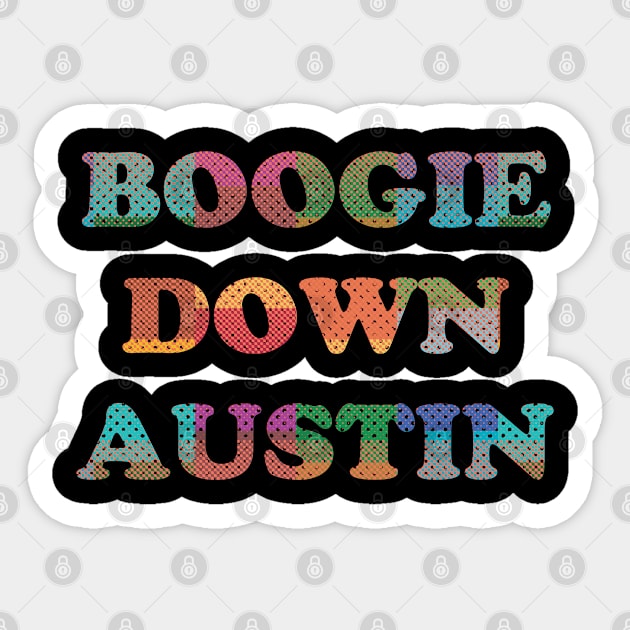 Austin Texas Retro Sticker by Rayrock76